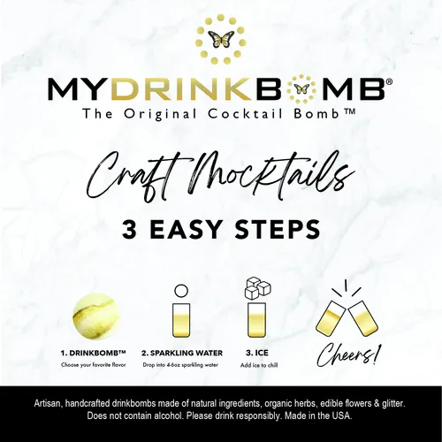 My Drink Bomb Glitter Cocktail Bombs, Set of 4