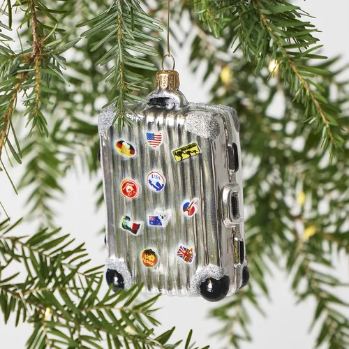 Sur la table Suitcase Ornament