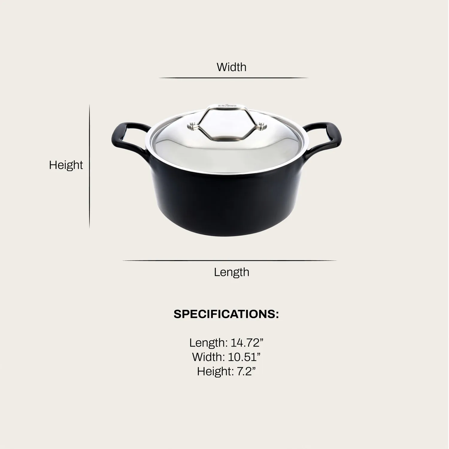 All-Clad Enameled Cast Iron Dutch Oven, 6 qt. 