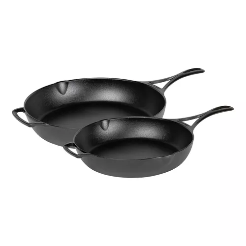 Lodge Blacklock Cast Iron Skillet, Set of 2