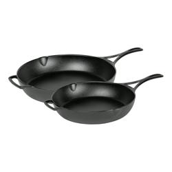 Lodge Blacklock Cast Iron Skillet, Set of 2 