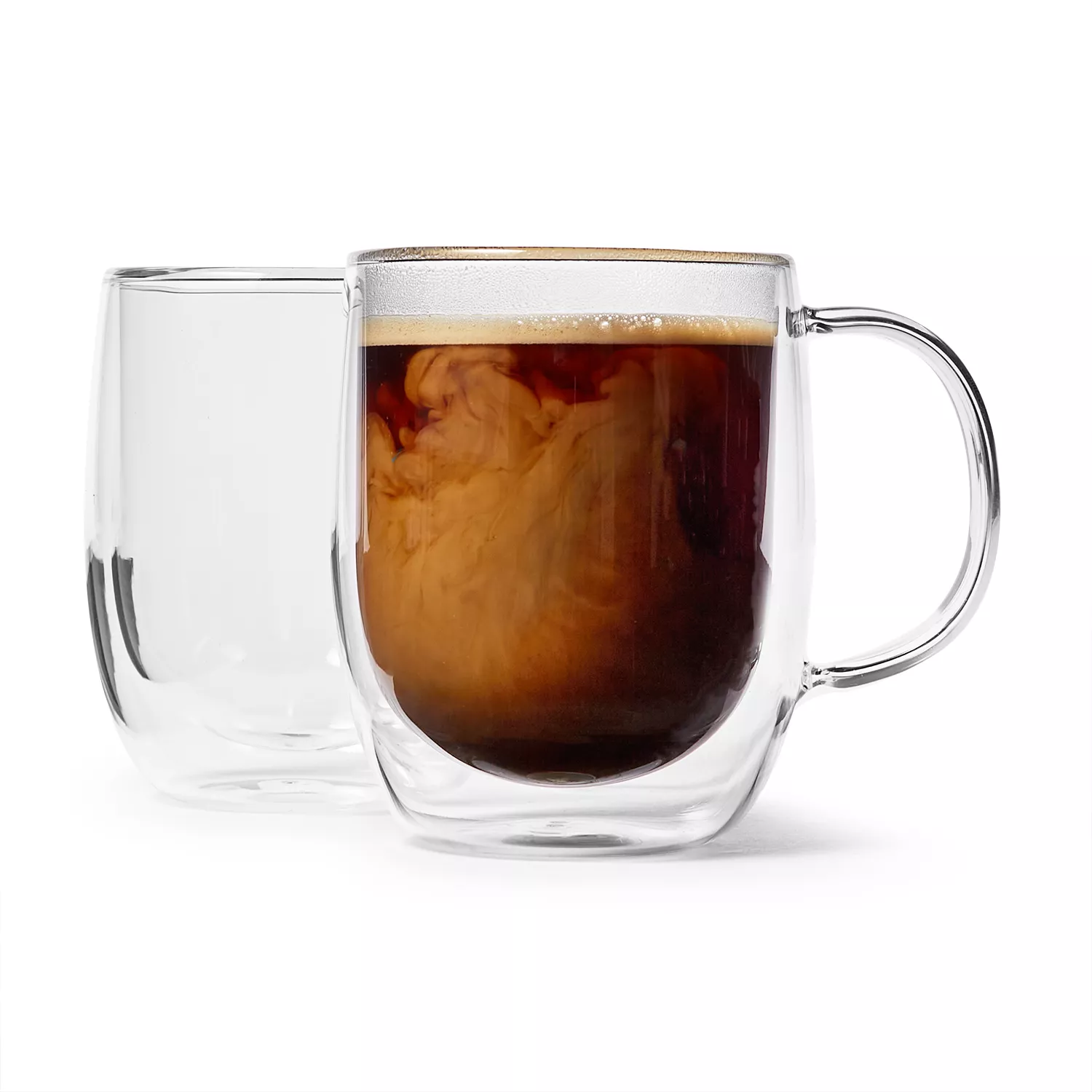 Sur La Table Double-Wall Coffee Glasses, Set Of 2