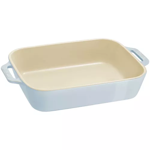 Staub Pastel Macaron Stoneware 2-Piece Rectangular Baker Set