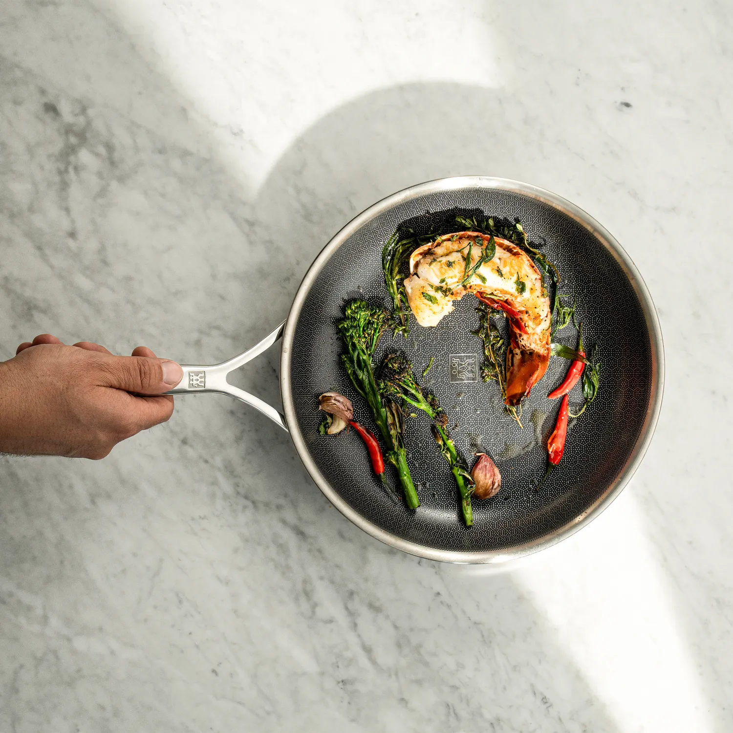 Zwilling Peak Stainless Steel Ceramic Dual Performance Nonstick Skillet