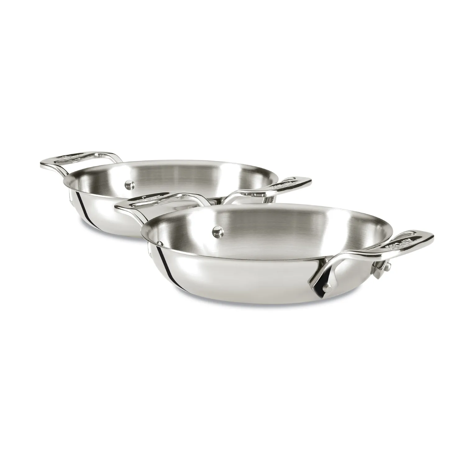 All-Clad Stainless Steel Mini 6" Round Gratins, Set of 2 
