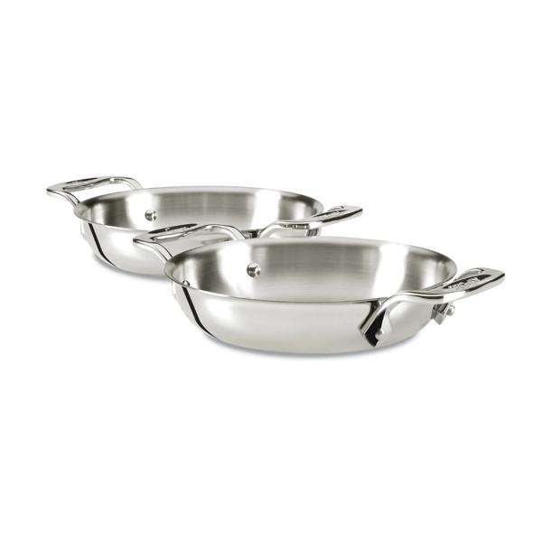 All-Clad Stainless Steel Mini 6" Round Gratins, Set of 2