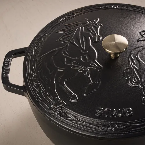 Staub Essential French Oven with Horse Lid, 5 qt. 