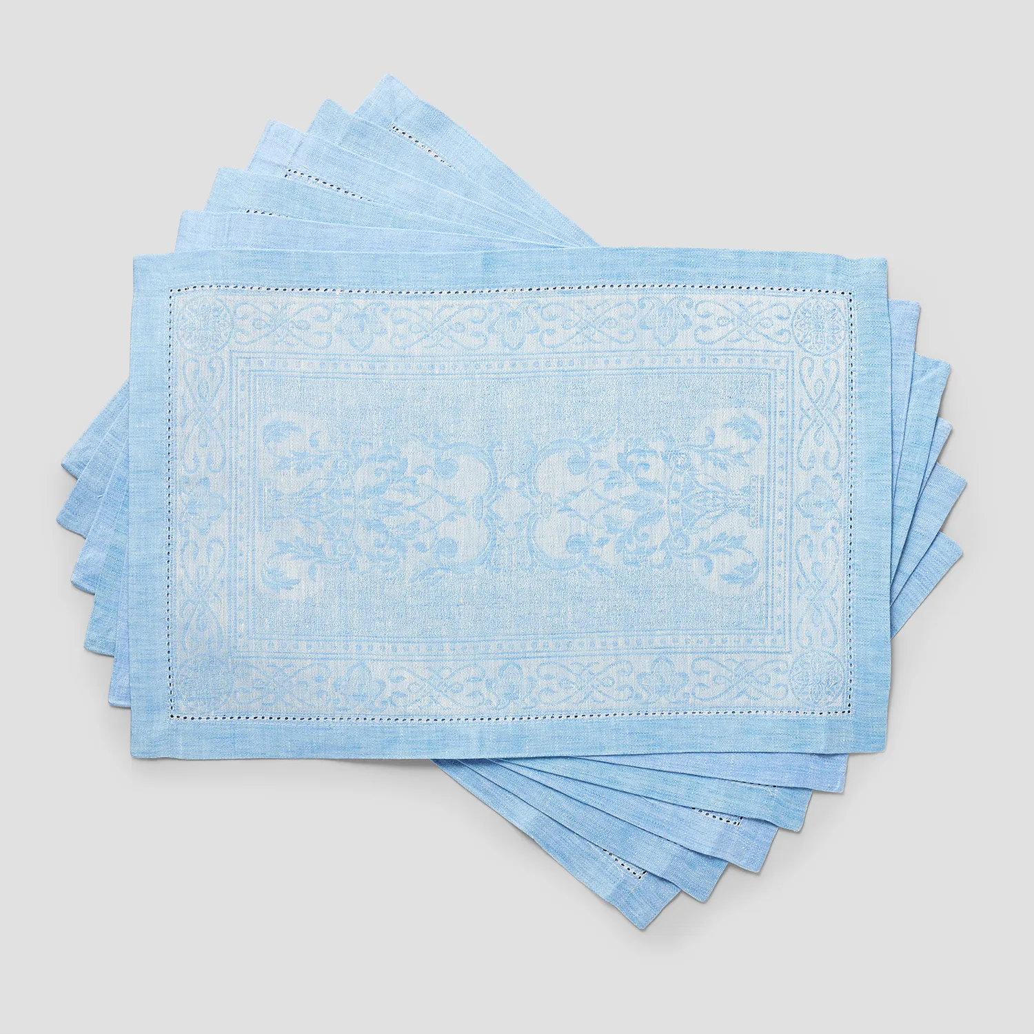 French Home Astra Linen Placemats, Set of 6 
