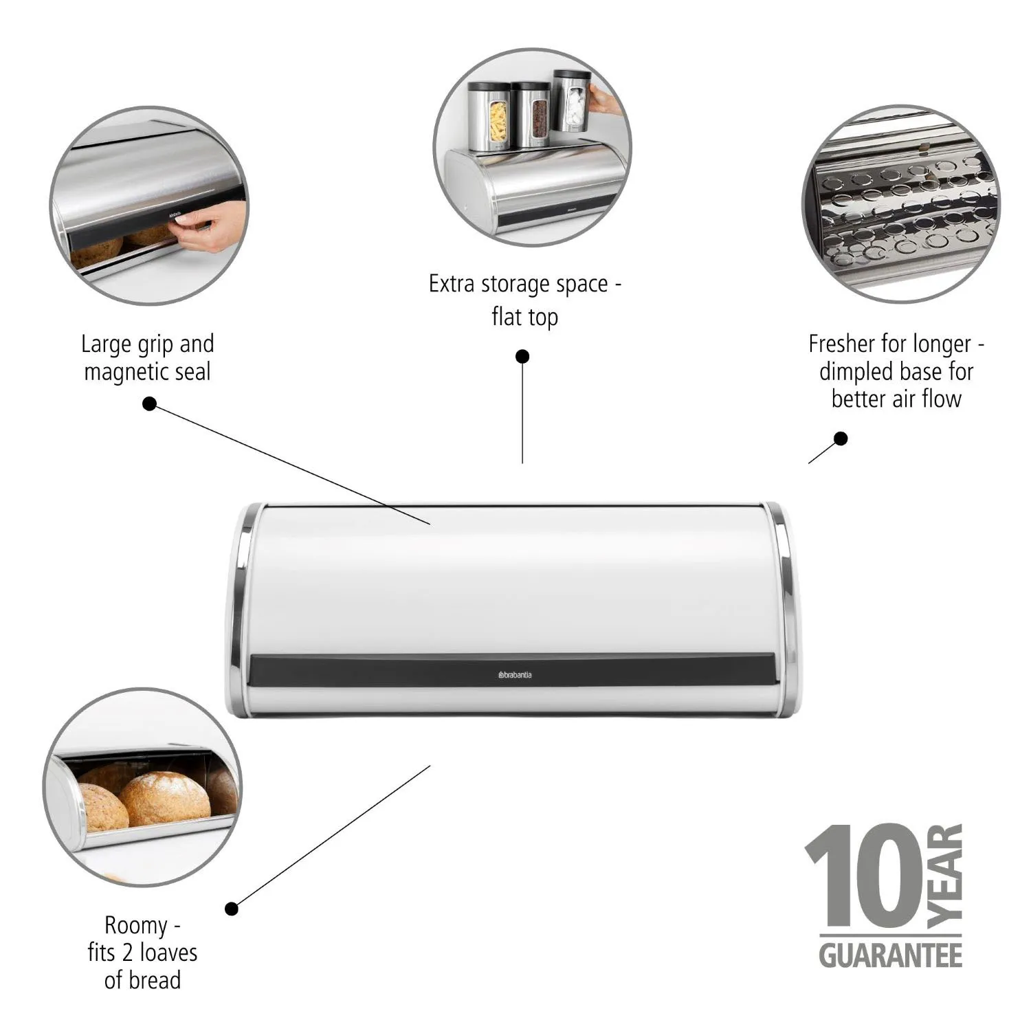 Brabantia Roll Top Bread Box