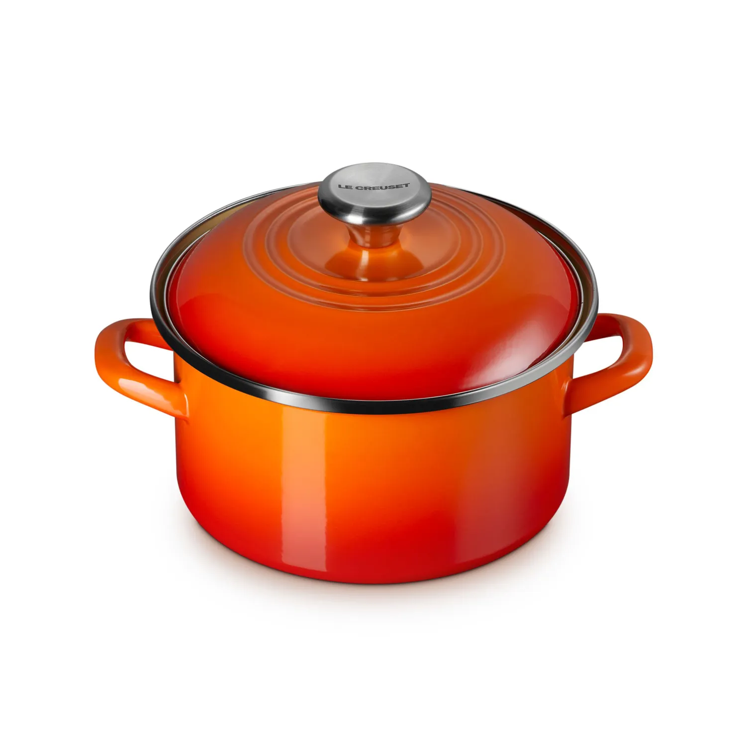 Le Creuset Petite Enameled Steel Stockpot, 3.8 qt.