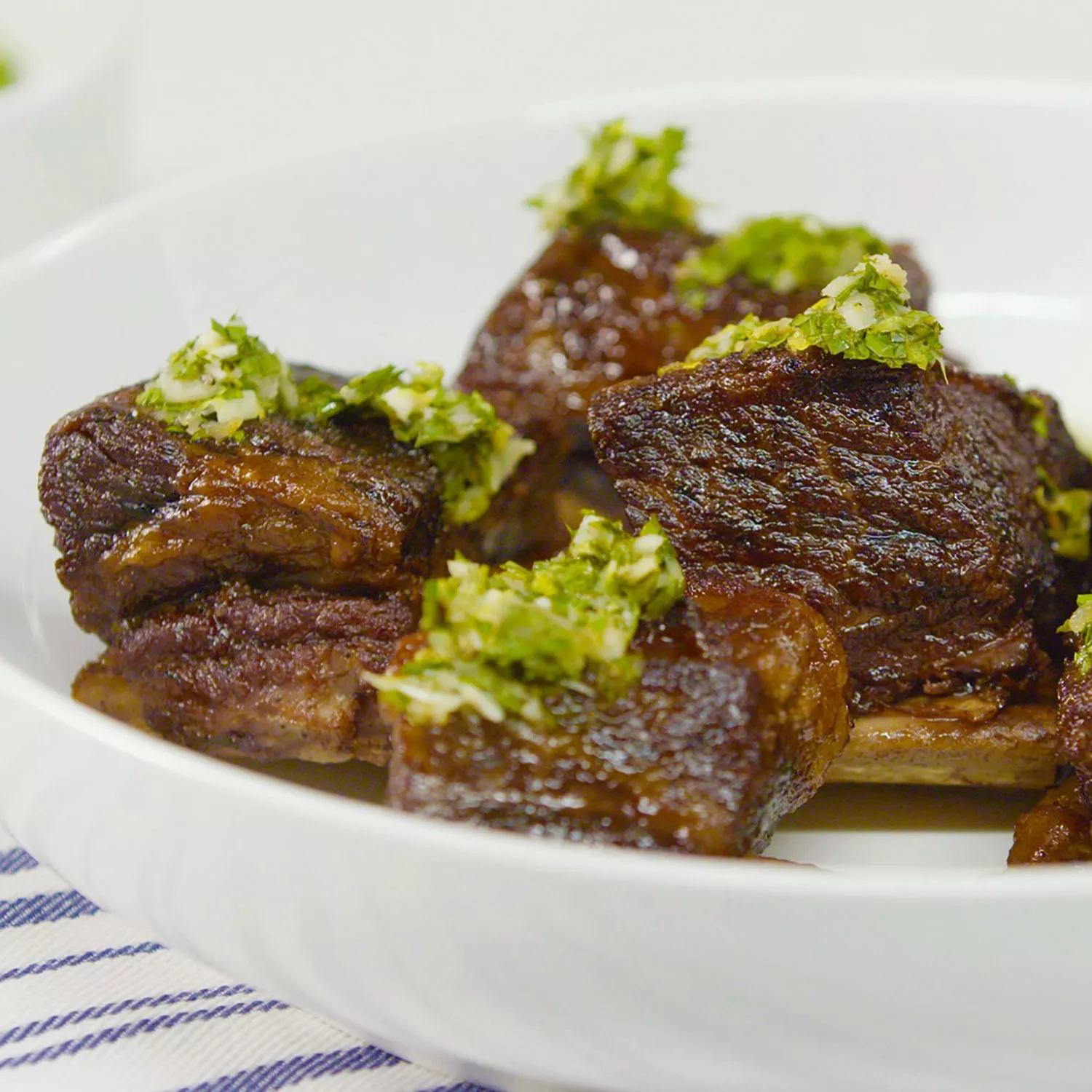 Slow-Cooked Short Ribs with Gremolata Recipe