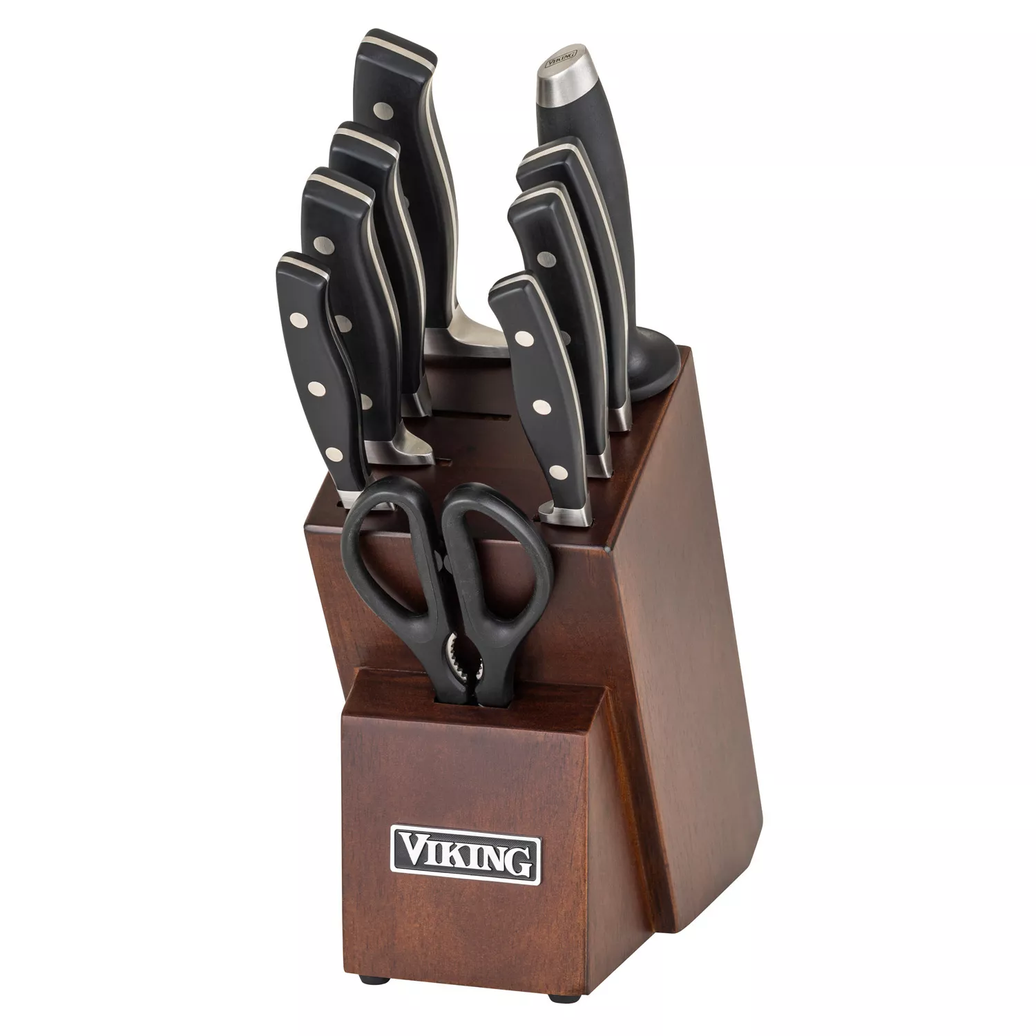 KitchenAid Stainless Steel 14-Pc. Knife Block Set | Brown | One Size | Cutlery Knife Block Sets | Dishwasher Safe