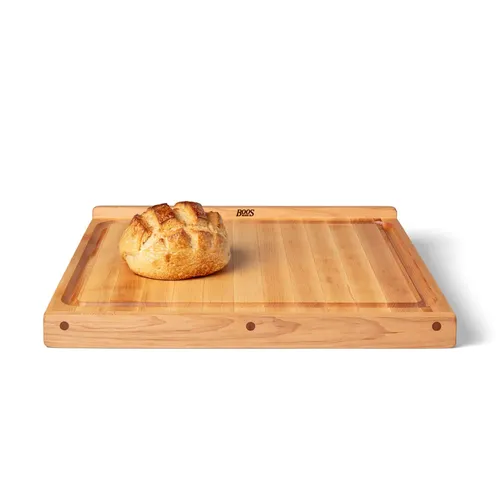 John Boos Maple Edge-Grain Countertop Cutting Board w/ Juice Groove, 1.25" Thick