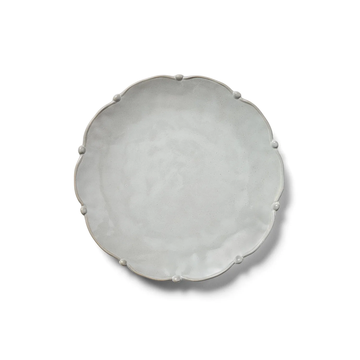 Sur La Table Gray Scallop Salad Plate