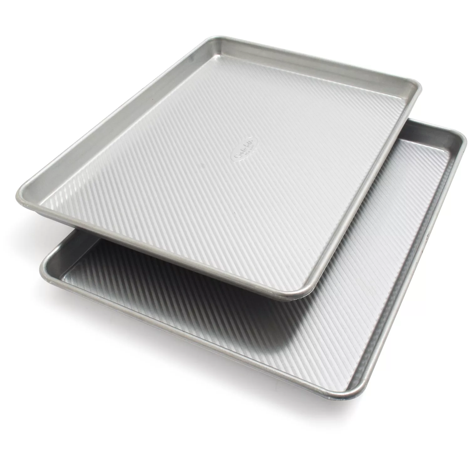 Sur La Table Platinum Pro Half Sheet Pans, Set of 2, 17.25" x 12.25"