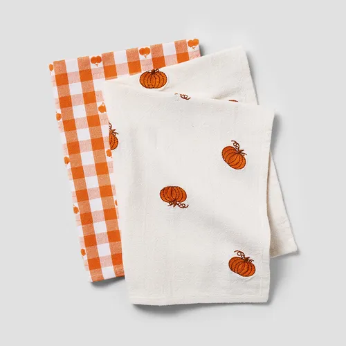 Sur La Table Assorted Pumpkin Towels, Set of 2