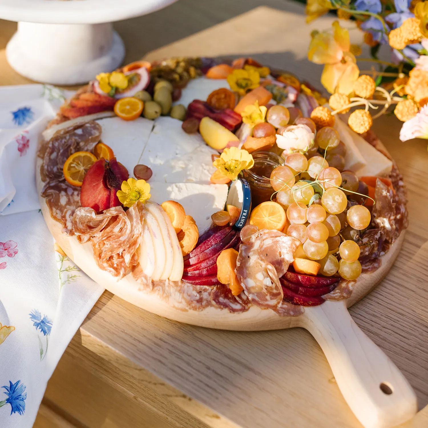 Sur La Table Maple Wood Round Cheese Paddle