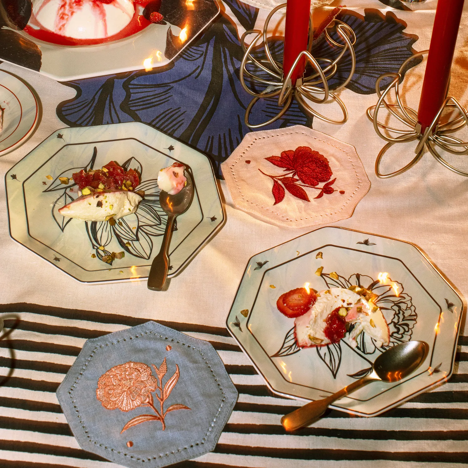 Mariana Velásquez x Sur La Table Floral Taper Holder