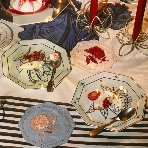 Mariana Velásquez x Sur La Table Assorted Embroidered Cocktail Napkins, Set of 4