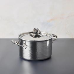 Ruffoni Opus Prima Hammered Stainless Steel Soup Pot, 4 qt.