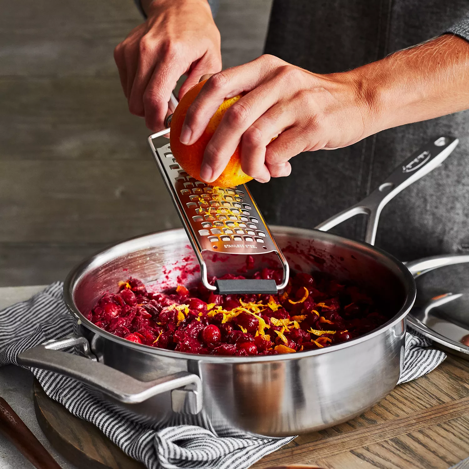 Sur La Table Stainless Steel Coarse Grater