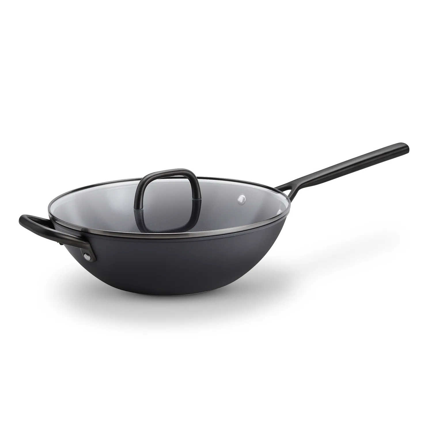 Zwilling Milano Ceramic Nonstick Wok with Lid, 12"