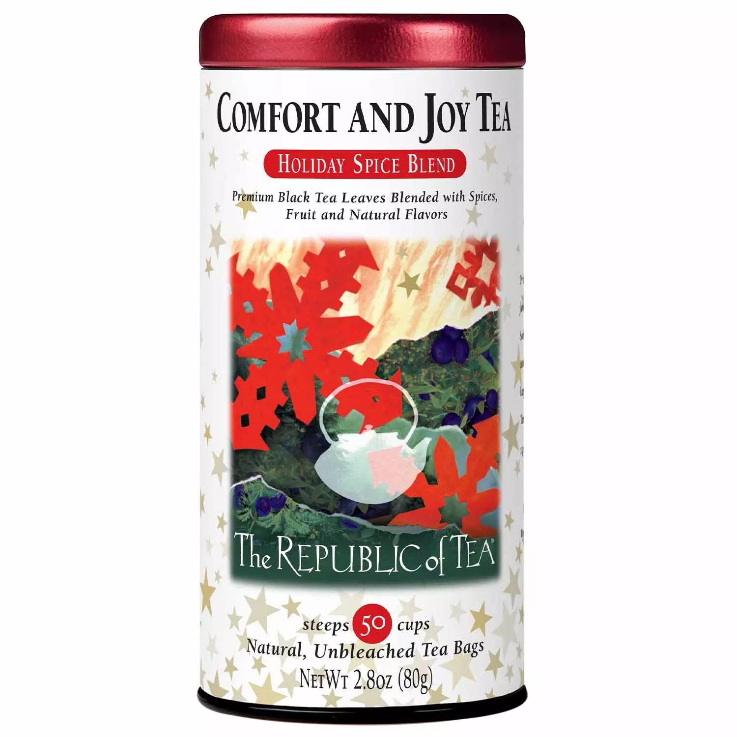 English Tea Shop Organic Premium Holiday Tea Tin 72 Count