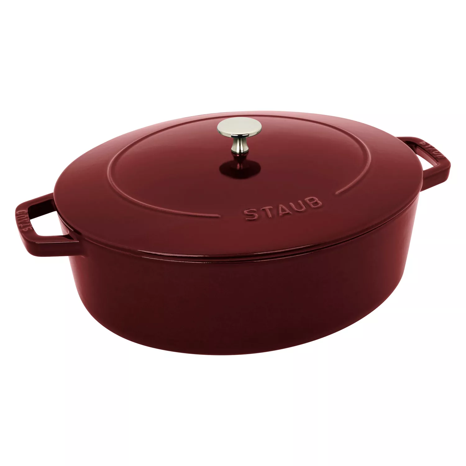 Staub Cast Iron Wide Oval Dutch Oven, 6.25 Qt. 