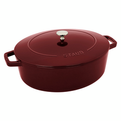 Staub Cast Iron Wide Oval Dutch Oven, 6.25 Qt.  Like the appearance of the pot