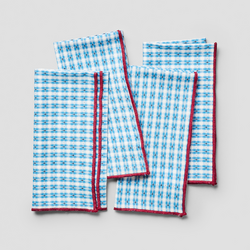 Sur La Table Check Napkins, Set of 4