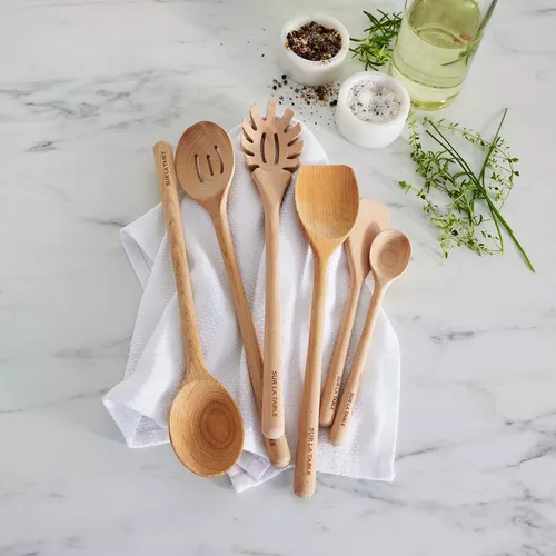 Sur La Table Beechwood Spoon, 14&#34;