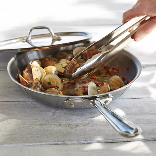 All-Clad D3 Stainless Steel Skillet with Lid