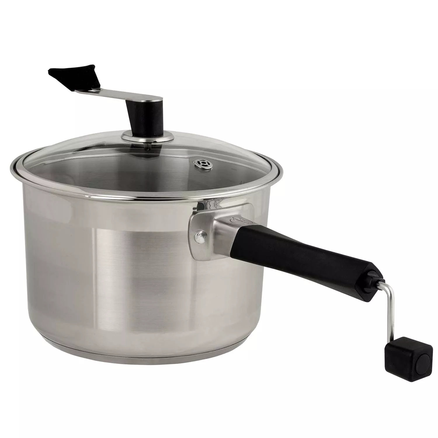 Whirly Pop Stainless Steel Platinum Series Popcorn Popper and Snack Maker