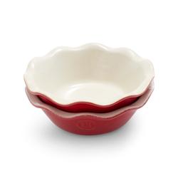 Emile Henry Modern Classics Mini Pie Dishes, Set of 2 Great individual Pie Dishes love the red color