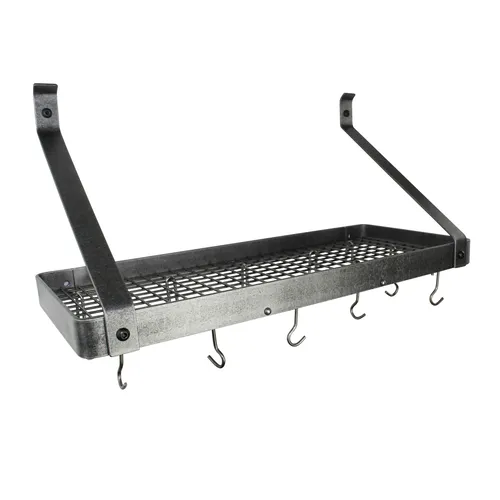Enclume Gourmet Hammered Steel Bookshelf Wall Racks