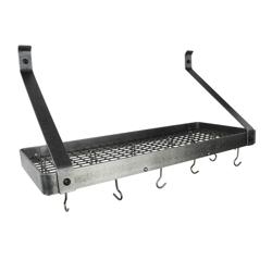 Enclume Gourmet Hammered Steel Bookshelf Wall Racks