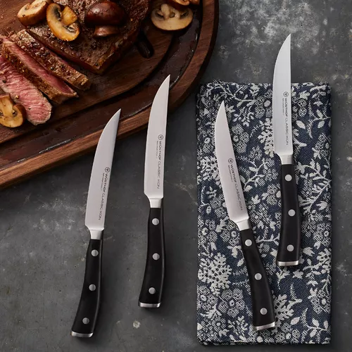 W&#252;sthof Classic Ikon Steak Knives, Set of 4