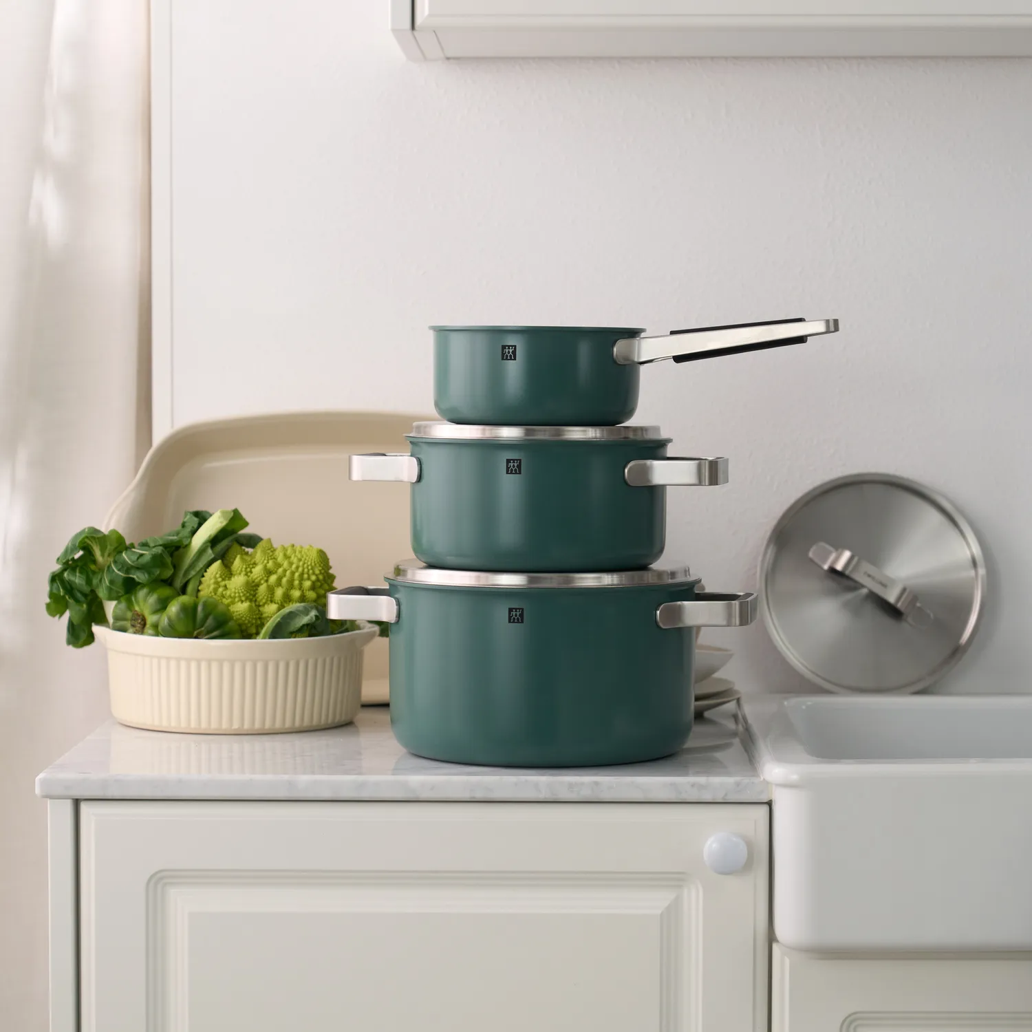 Zwilling Pure Stainless Steel 6-Piece Cookware Set