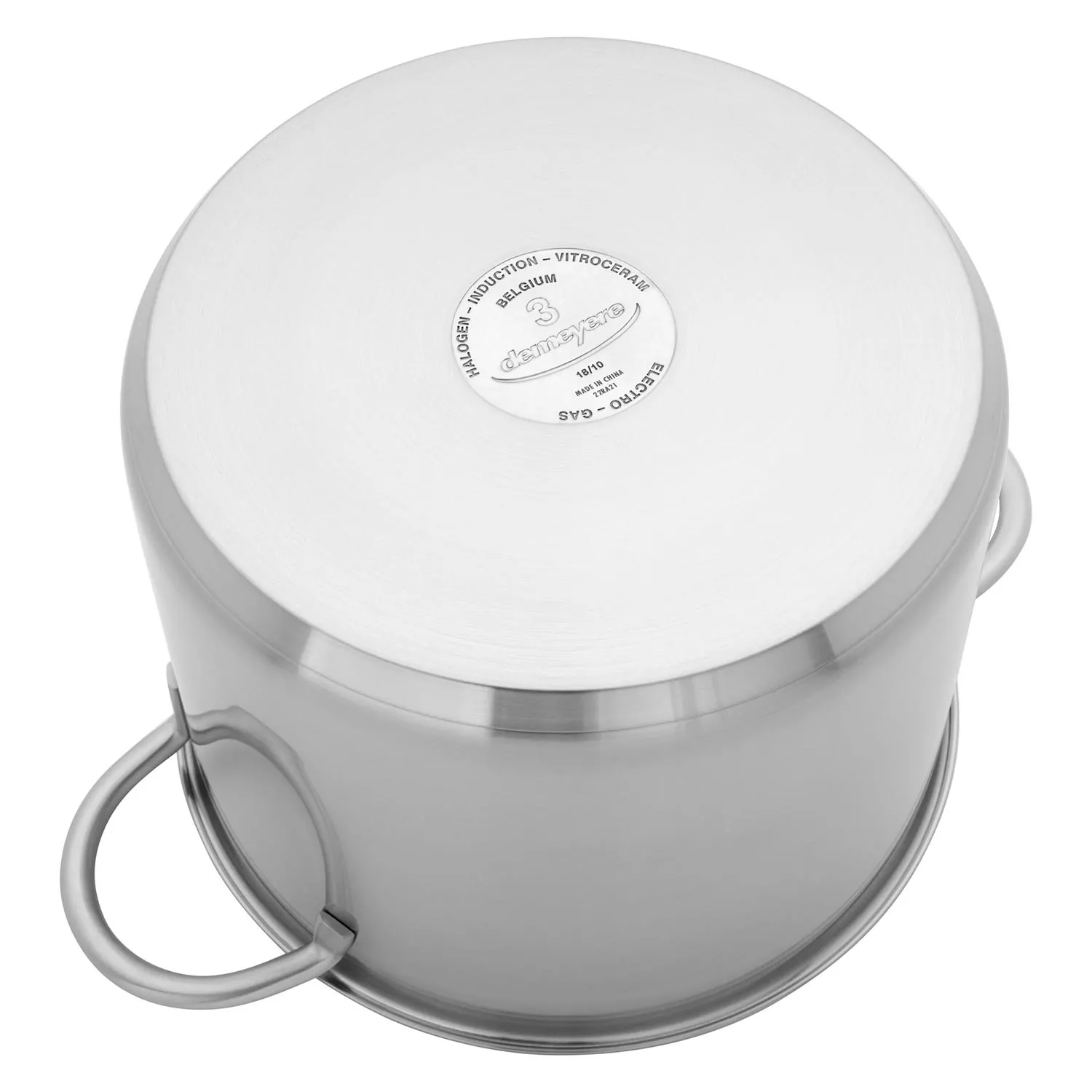 Belgique Champagne Aluminum 3-Qt. Nonstick Soup Pot with Lid 