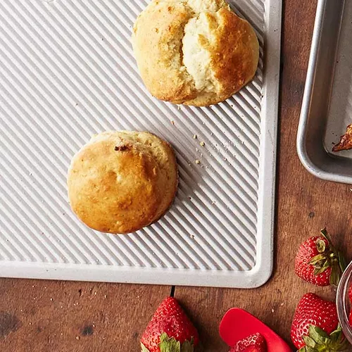 Scones with Strawberries and Cream