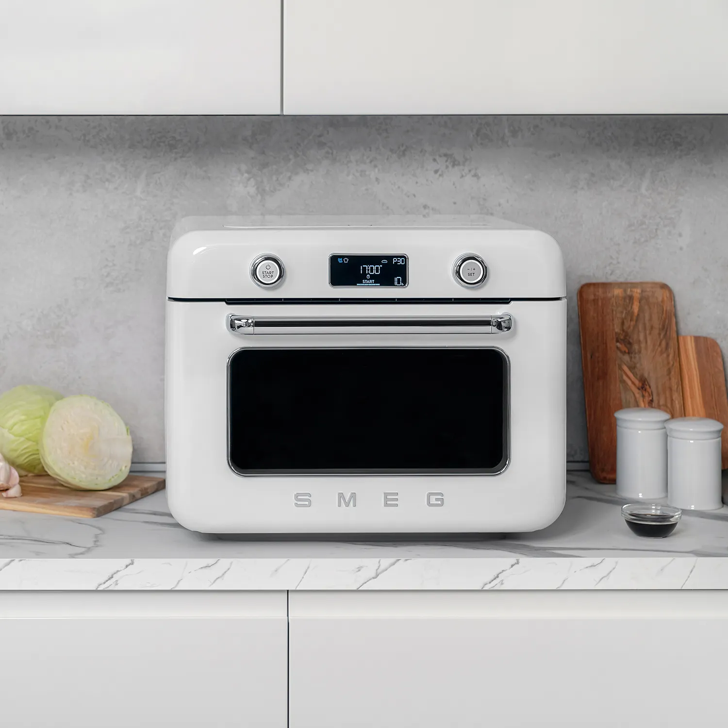 Smeg 50s Retro Style Aesthetic Countertop Air Fry Oven With Steam