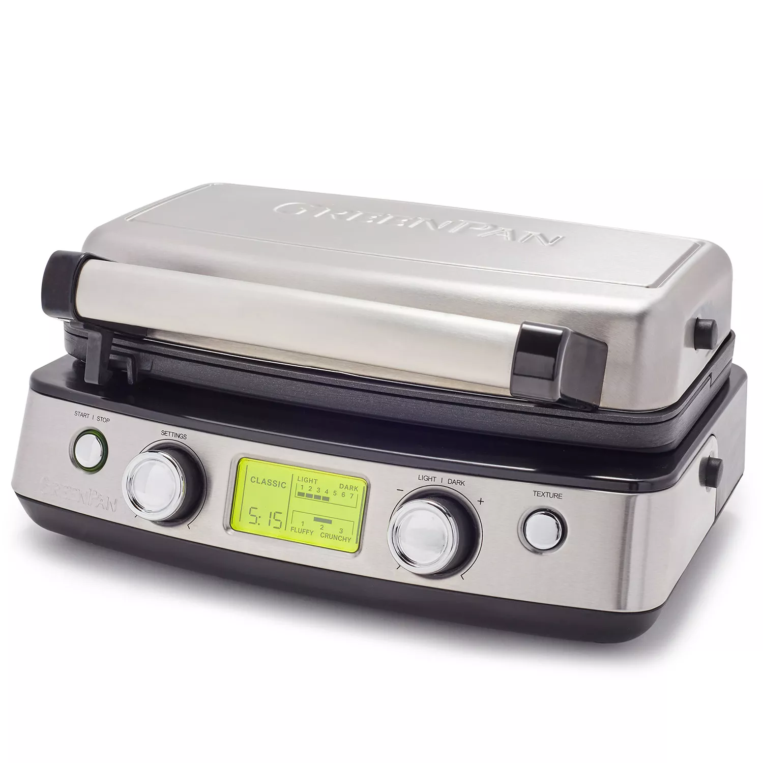 GreenPan Elite Ceramic Nonstick 2-Square Waffle Maker