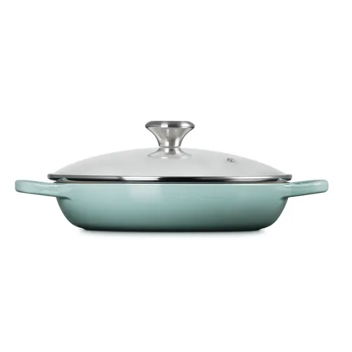 Le Creuset Signature Braiser with Glass Lid, 2.25 qt.