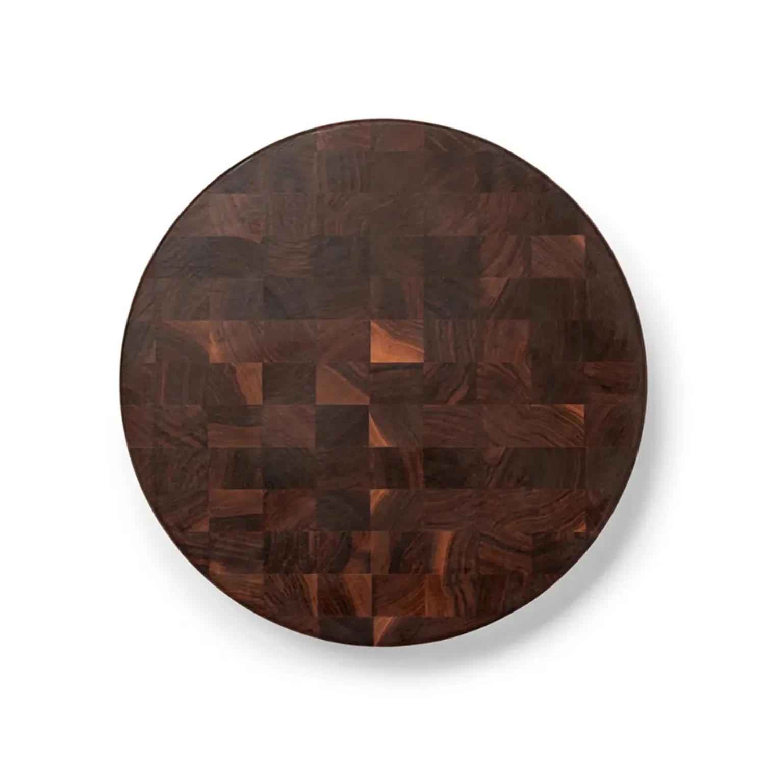 John Boos Walnut End-Grain Reversible Round Chopping Block, 18" x 3"