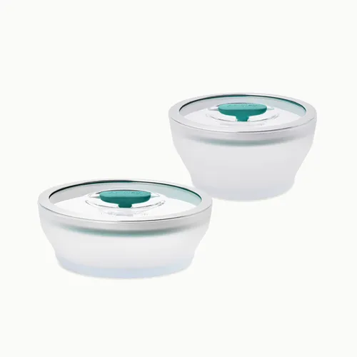 Anyday Microwave Medium 4-Piece Glass Round Dish Set