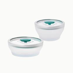 Anyday Microwave Medium 4-Piece Glass Round Dish Set