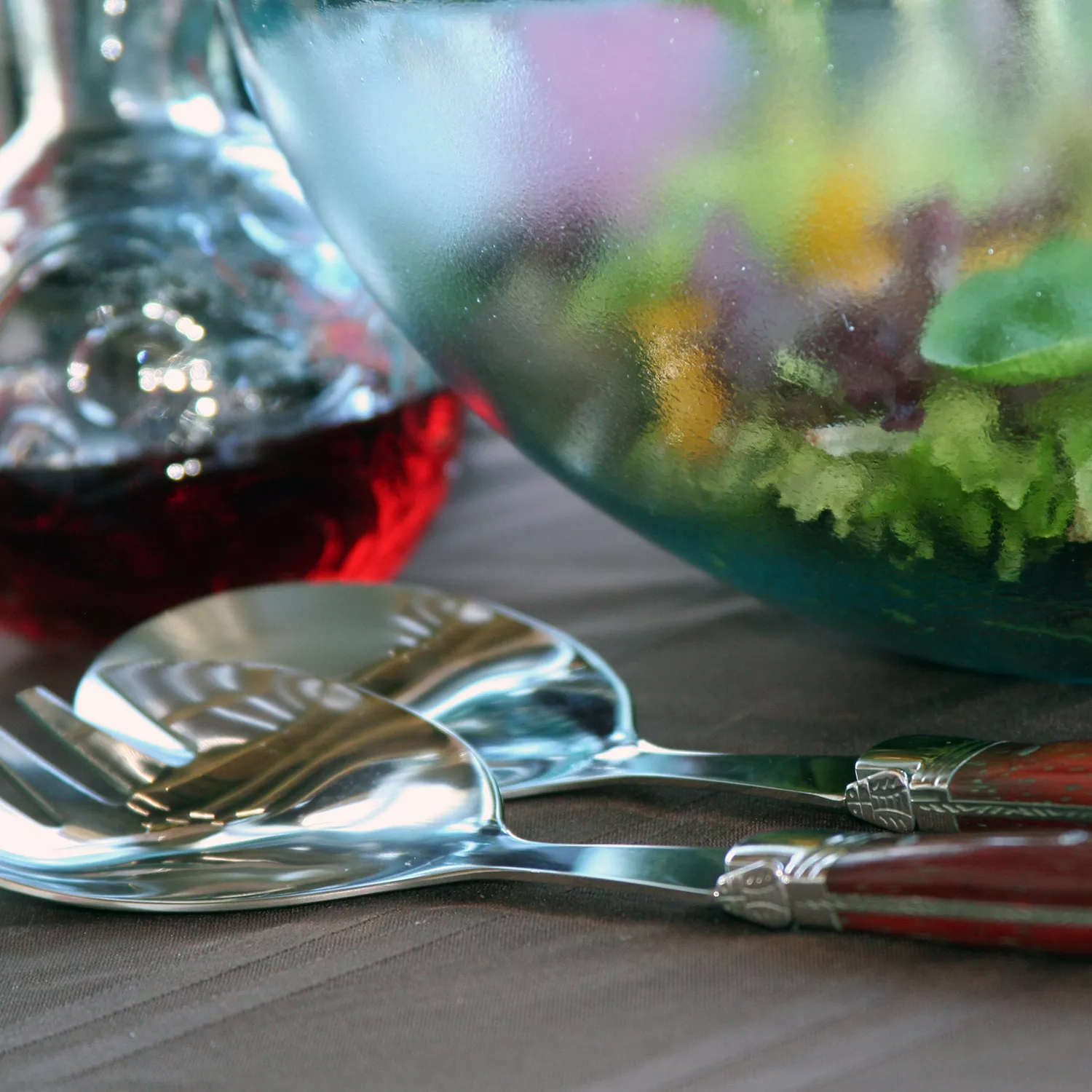 French Home Navy Blue Laguiole Servers, Set of 2