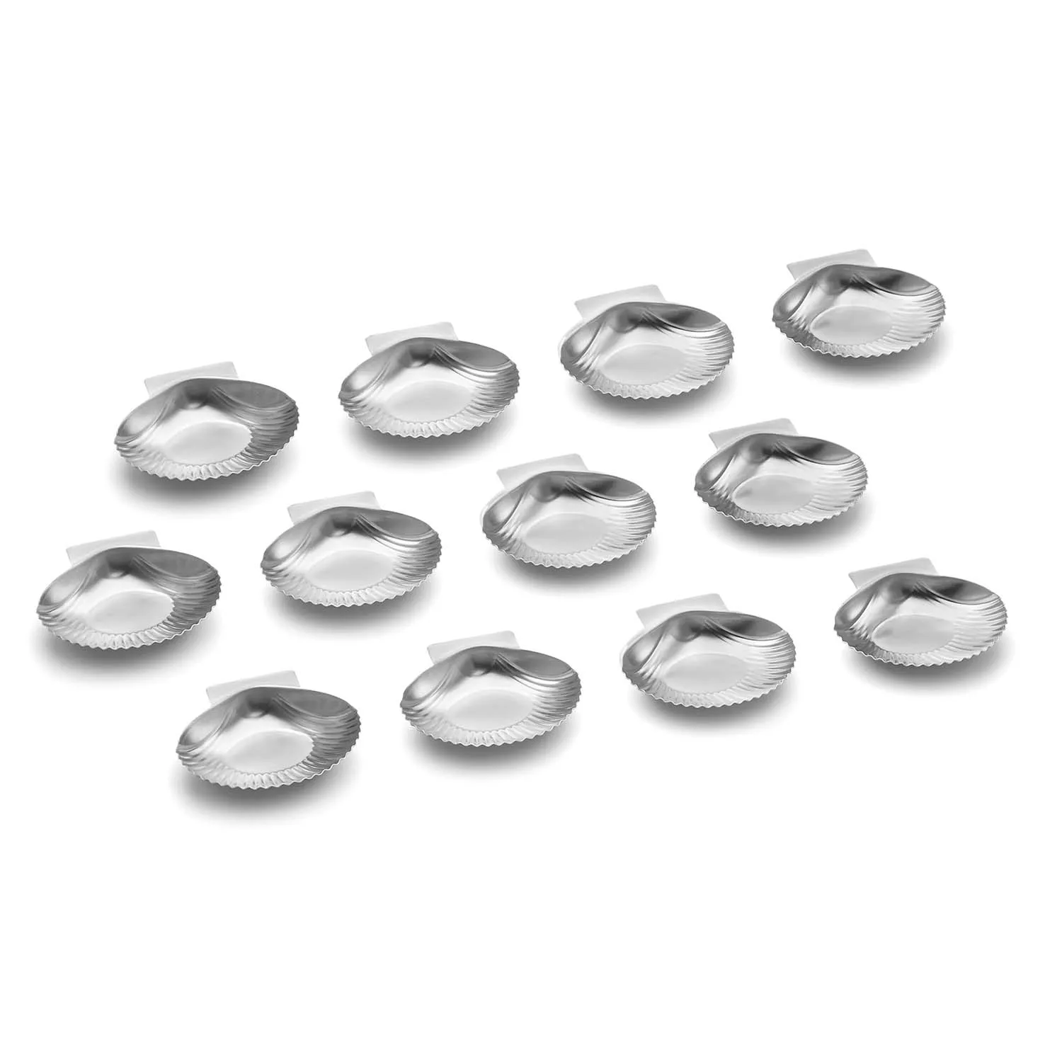 Outset All-Purpose Grillable Stainless Steel Seashells, Set of 12