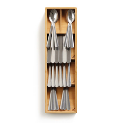 Joseph Joseph DrawerStore Compact Cutlery Organizer, Bamboo
