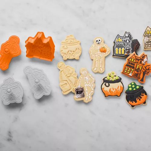 Sur La Table Halloween Impression Cookie Cutters, Set of 4